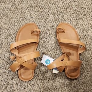 Universal Thread Tan Strappy Sandals